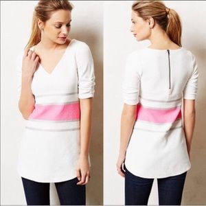 White and Pink Tunic Top